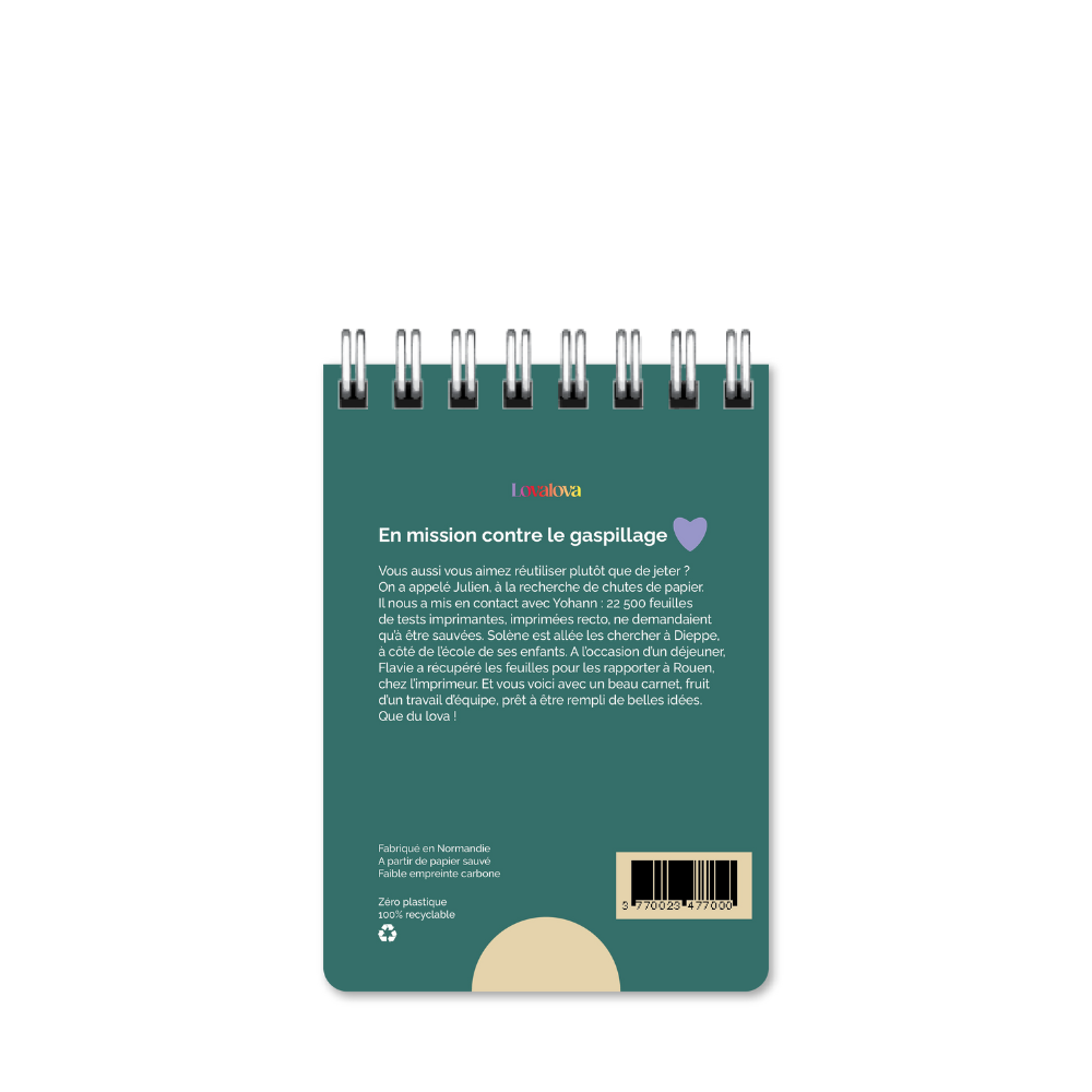 Carnet ré.utilisé A6 • Soft Green